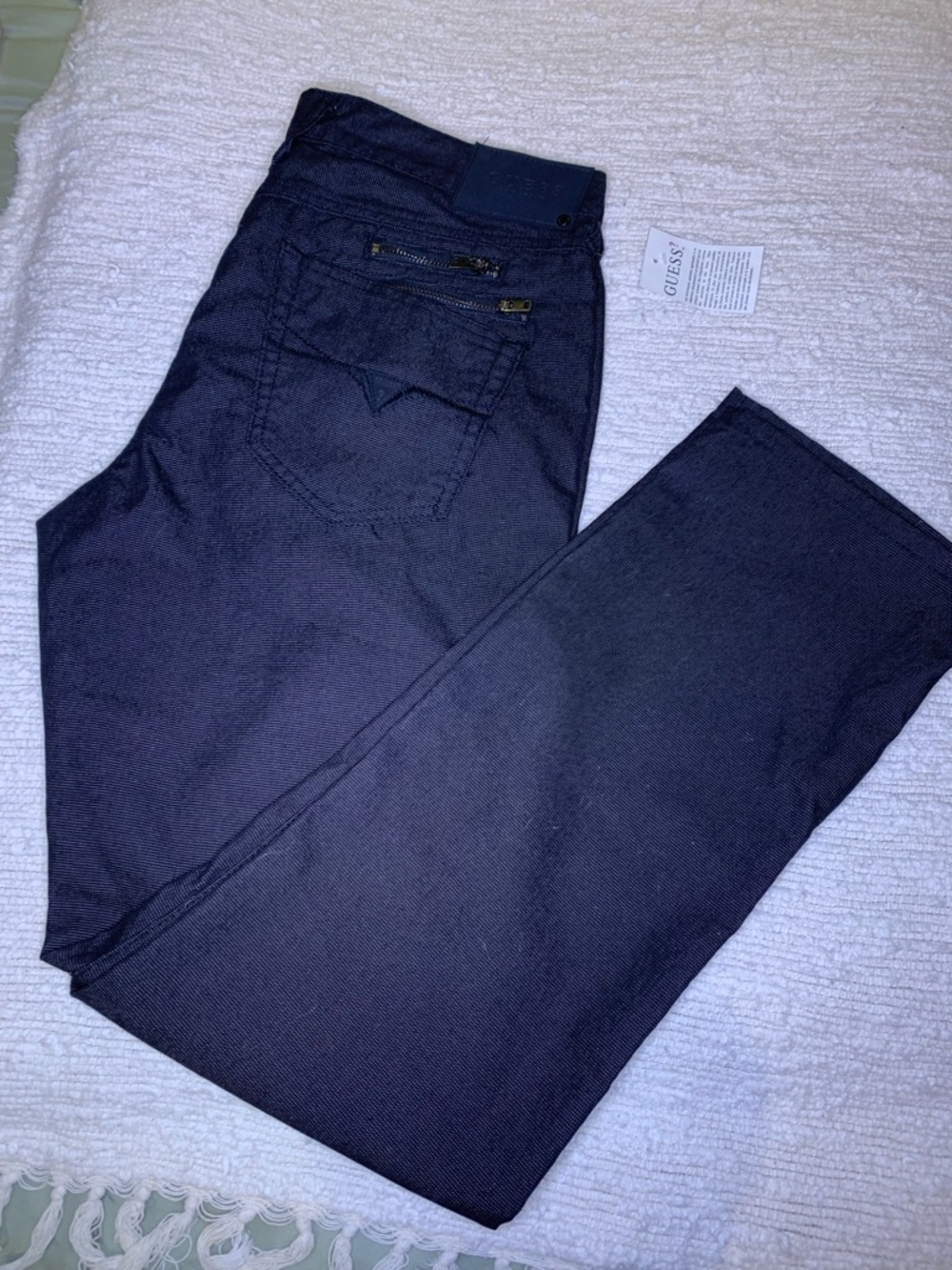 GUESS Black Pants Harlem Zip Up Brand New with Tags